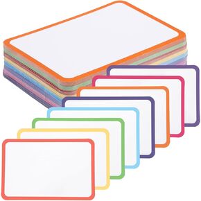 120 Pcs Dry Erase Index Cards Notecards Blank Reusable Flash Cards Sheets Game Cards Study Business Note Cards for School Office Housework Taking To Do List (Multicolor, 3×5 Inch)