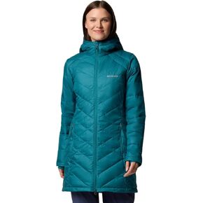 Columbia Women's Heavenly Long Hooded Jacket, Dark Sapphire, Large