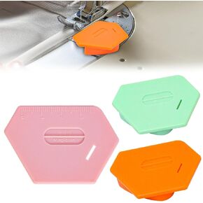 3 Pack Magnetic Seam Guide, Multifunctional Magnetic Seam Guide for Sewing Machine with Scale, Polygonal Magnetic Hemmer Seam Guide for Sewing Machine, Sewing Accessories Supplies
