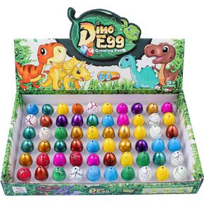 12PCS Small mini Hatching Dinosaur Eggs for Kids Dinosaur Party Favors Kids Birthday Goodie Bag Stuffers Grows 600% - Dino Egg Toys for Boys & Girls Age 3-8 - Gift Stocking Stuffers Creative Toy.