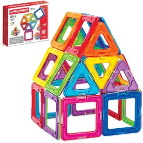 Magformers Rainbow 26PC Set | Magnetic Tiles Building Blocks, Educational STEM Toy Set | Magnetic Building Tiles for Kids to Develop Problem-Solving Abilities and Shape Recognition