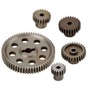 Differential Gear Main Metal Spur Gear 64T 17T 21T 26T 29T Motor Gear RC Part Compatible with 1/10 Truck 94111