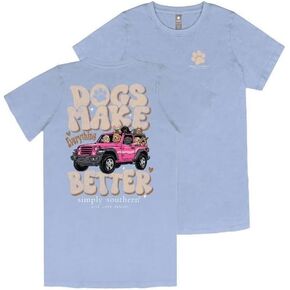 Simply Southern Dogs Make Everything Better - Off Road Vehicle - Adult T-Shirt