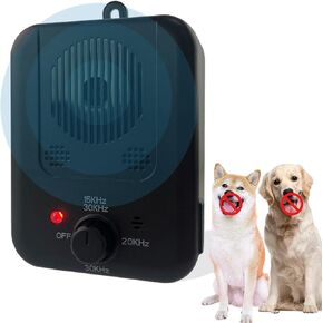 Dog Anti Barking Devices, 3 Modes Auto Ultrasonic Bark Control Devices, Rechargeable Dog Barking Deterrent Box, 33FT Effective Stop Barking Devices for Indoor & Outdoor Dogs (Without Remote)