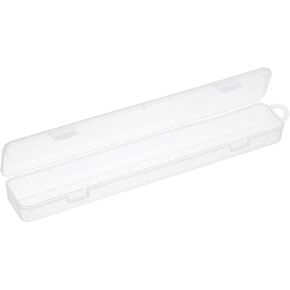 yokive art supply storage storage ، فني أدوات مربع مربع مربع الفنون الفنية مع مشبك للفرش الطوابع الدهانات ، شفافة ، 12.8 × 1.38 × 2.24 بوصة