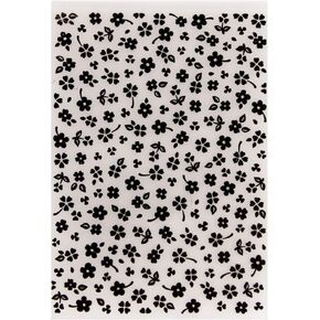 NZJ 3D Texured Spring Summer Flower Background Plastic Embossing Folders for Card Making Scrapbooking and Other Paper Crafts