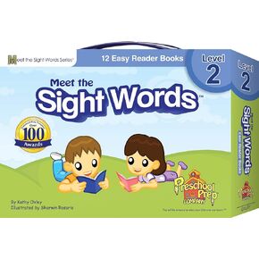 Preschool Prep Company Meet The Sight Words - Level 2 - Easy Reader Books (Boxed Set of 12 Books)