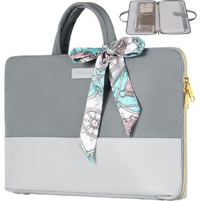 Ytonet Laptop Sleeve 15.6 Inch, TSA Slim Water Resistant Laptop Case with Handle, Computer Bag Compatible for Lenovo, HP, Dell, Asus Notebook, Suit for Travel, Office, Daily Use, Grey