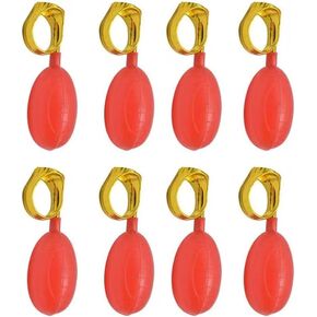 3Pcs Red Water Squirt Toys Spoof April Fools' Day T and Practical Jokes Water Spray Ring Tricky Toy Novelty and Gag Toys