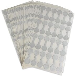 Jewelry Repair, Price and Indentification Tags/Tyvek Self Adhesive Short Dumbbell/Barbell Jewelry Price Tags 504 Pieces (504 Pack, Silver) for Rings, Bracelets, Necklaces, Pendants