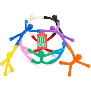 LOVIMAG Fridge Magnets Toys, 10 Pcs Magnetic Toys, Colorful Magnetic People, Magnet Men, Refrigerator Magnets for Kids, Quiet Fidget Toys for Travel, Cute Magnets for Whiteborad, Locker Decorative
