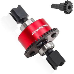 CYANSPRING Diff Set 42T w/Input Gears 15T Differential Combo Complete for RC Car ARRMA Felony Infraction 6S Typhon 6S Limitless Upgrade Parts (Red)