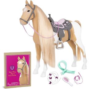 Our Generation by Battat - Palomino Paint Horse - 20" Hair Play Horse - Toys, Equestrian Accessories & Pets for 18" Dolls - Age 3 Years & Up