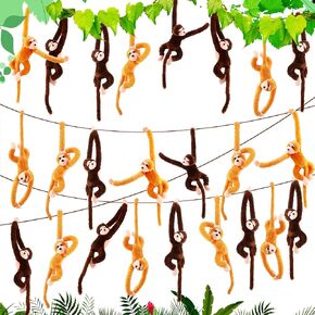24 Pcs 24 Inch Hanging Monkey Stuffed Animals Bulk Cute Plush Hanging Monkey Toys for Birthday Christmas Easter Gift Room Decor