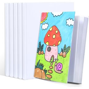 miikoul 6 Pack Hardcover Blank Book,100GSM White Blank Books for Kids to Write Stories,40 Pages 6x8 Inch Blank Page Journal Make Your Own Book Ideal for Teens Reading Writing Drawing Guestbook