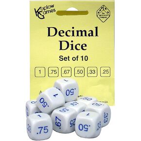 Koplow Games KOP12088 Decimal Dice Game Set