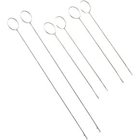 Pokinge 6 PCS حلقة خياطة حلقة تيرنر ، 2 أحجام أنابيب الفولاذ المقاوم للصدأ أنابيب شرائط أحزمة حلقة حلقة تيرنر ديي التكلفة ملحقات الخياطة in Kuwait