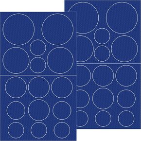 30pcs Puffer Down Jacket Patches, Self-Adhesive Nylon Puffer Jacket Repair Patch, Round Waterproof Stick on Tape for Coat Clothing Tent Sleeping Bags Ski Pants Holes Repairing- Dark Blue