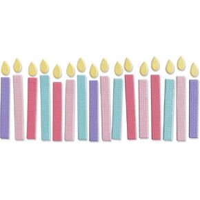 Sizzix Thinlits Die 665071 Birthday Candles by Kath Breen One Size, Multicolor
