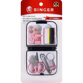 SINGER 02051 Mini Travel Sew Kit in Compact Folding Storage Case, ,