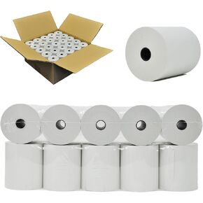 55 GSM Core - 3-1/8" x273' (50 Rolls) Bpa Free Point-Of-Sale Thermal Receipt Printer Paper BuyRegisterRolls