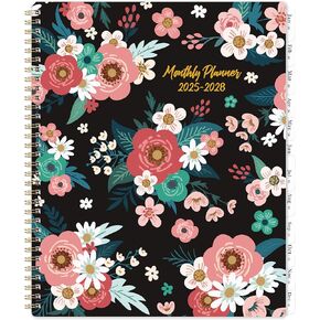 2025-2028 Monthly Planner/Calendar - 3 Year Monthly Planner 2025-2028, JULY 2025 - JUNE 2028, 9'' x 11'', 2025-2028 Calendar Planner with Monthly Tabs, Two-Side Pocket, Contacts Pages, Notes Pages