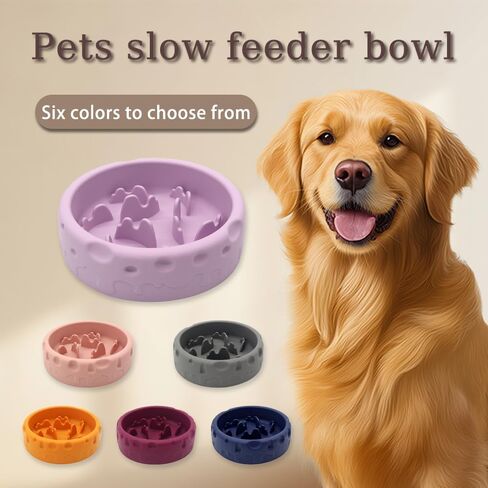 Star&Mi Silicone Slow Feeder Dog Bowls Small Breed Puzzle Bowl for Dogs & Cat with Suction Cups, Non-Slip Design (3.8Cup) in Saudi Arabia
