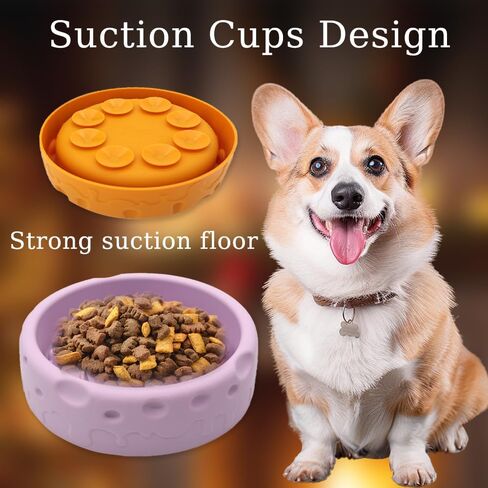 Star&Mi Silicone Slow Feeder Dog Bowls Small Breed Puzzle Bowl for Dogs & Cat with Suction Cups, Non-Slip Design (3.8Cup) in Saudi Arabia