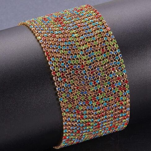 1 لفة 10 ياردة 2 مم ملونة بلور راينستون إغلاق سلسلة مخلب سلسلة إكسسوارات المجوهرات المصنوعة يدويًا لـ DIY Art Art Jewelry Craft in Kuwait