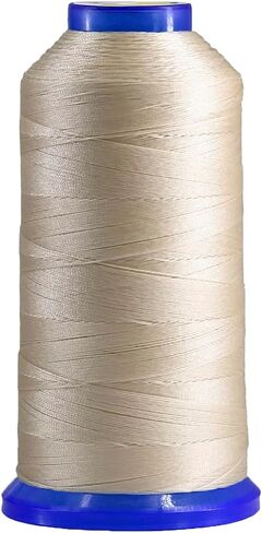 Selric [1700Yards / 26 Colors Available] Tex 70 Bonded Nylon Thread for Leather Sewing 210D/3 T70#69 Heavy Duty Upholstery Thread for Leather and Other Heavy Fabric （Black） in Kuwait