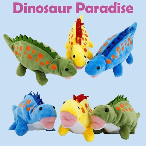 BB FUN HOUSE Pencil Case for Kids, 3D Plush Animal Dog Dinosaur Pencil Pouch Soft Stationery Storage Pen Bag for Girls and Boys School Supplies in Kuwait
