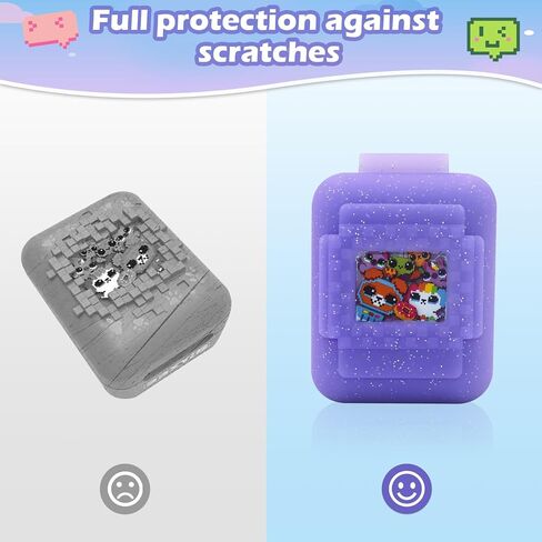 Silicone Cover Case for Bitzee Interactive Toy Digital Pet and Case,Case with Lanyard,Protective Case Holder Skin for Bitzee Virtual Electronic Pets for Girls & Boys (Purple) in Saudi Arabia