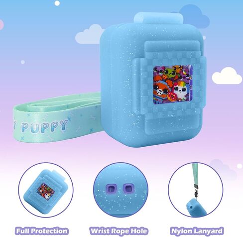 قضية تغطية السيليكون لـ Bitzee Interactive Digital Pet والحالة ، مع الحبل ، جلد الحالات الواقية للحيوانات الأليفة الافتراضية للفتيات والفتيان (الأرجواني) in Kuwait