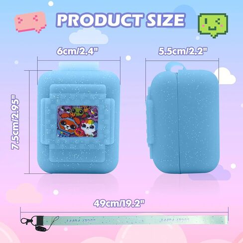 قضية تغطية السيليكون لـ Bitzee Interactive Digital Pet والحالة ، مع الحبل ، جلد الحالات الواقية للحيوانات الأليفة الافتراضية للفتيات والفتيان (الأرجواني) in Kuwait