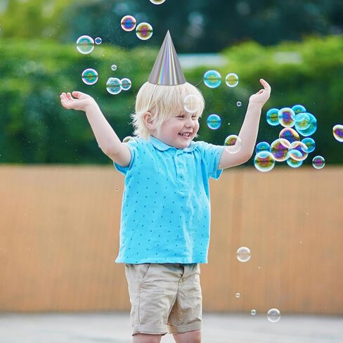 40/80 Pcs Colorful Birthday Party Cone Hats Bulk with Elastic String for Birthday Christmas New Year Party Supplies in Kuwait