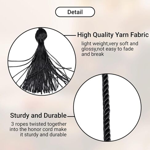 6 Pieces Graduation Cords,Gold Honor Cords,68 Inch in Kuwait