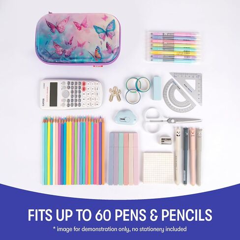 ZIPIT 3D Pencil Box for Kids | Lenticular Pencil Case for School | Large Capacity Pencil Pouch for Girls and Boys in Kuwait