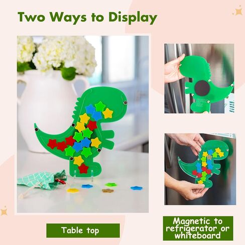 Dinosaur Reward Jar for Kids, Potty Training Chart Toddler Boys/Girls, Reward Chart for Kids, Magnetic Reward Jars Classroom, Chores Chart for Kids, Behavior Chart at Home Incentive Chart in Saudi Arabia