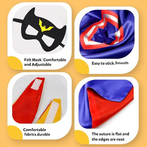 Kids Capes and Masks Boys Girls Costumes for Halloween Christmas Cosplay Dress Up in Saudi Arabia