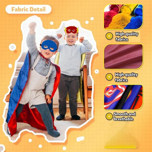 Kids Capes and Masks Boys Girls Costumes for Halloween Christmas Cosplay Dress Up in Saudi Arabia