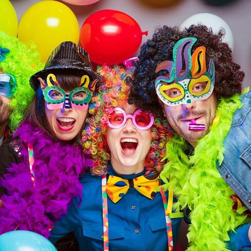 HyDren 100 Pcs Mardi Gras Mask DIY Half Face Mask Making Kit Bulk 60 White Blank Paper Mache Masks 20 Acrylic Paints Strips 20 Painting Brushes for Masquerade Carnival Craft Cosplay Art Painting Party in Kuwait