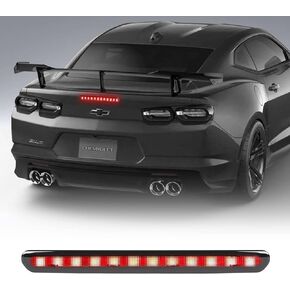 Camaro LED 3rd Third Brake Light, Rear Center High Mount Stop Light for Chevy Chevrolet Camaro Gen6 2016 2017 2018 2019 2020 (1PC)