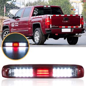 Tresound LED Third 3rd Brake Light for 99-07 Chevrolet (Chevy) Silverado GMC Sierra 1500 2500 3500 HD Classic, Rear Cargo Lamp High Mount Stop light Chrome Housing (Clear)