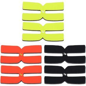 Lixada 6Pcs 3g Tennis Racket Weight Balance Strips Silicone Tennis Racquet Tapes