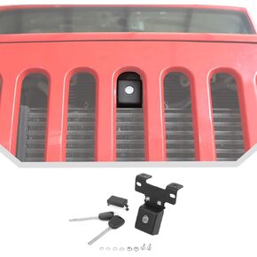 JeCar Hood Lock for Jeep Wrangler JK JKU 2007-2017 Sahara Sport Rubicon & Unlimited