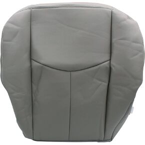 NewYall Grey Leather Driver Side Bottom Seat Cover