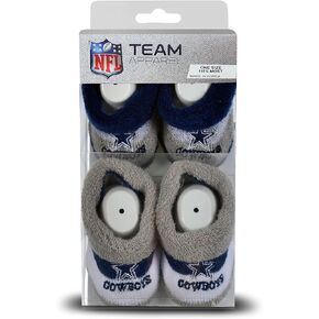 FBF - NFL Team Logo Pro Stripe Infant Bootie Socks 0-12 Months - 2 Pack