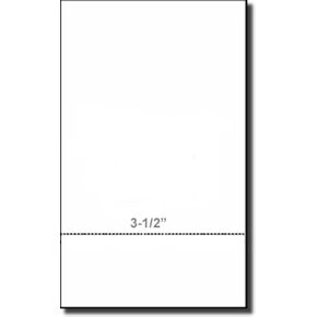 500 Sheets, Legal Size (8.5" x 14") Paris 04173, Legal Size 24# White Bond with 3-1/2" Perforation