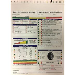 Inspection Form - Automotive Checklist - 7291-250 Qty. (W15) in Saudi Arabia