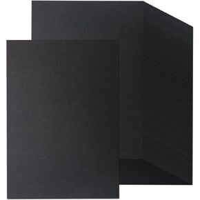 200 Sheets Black Card Stock Printer Paper 32 lb/120 gsm Stationery Paper, Thick Origami Paper Sheets for Arts Crafts, Letters, Invitations, Laser & Inkjet Printer Compatible (Black)